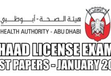 HAAD License Exam Past Paper
