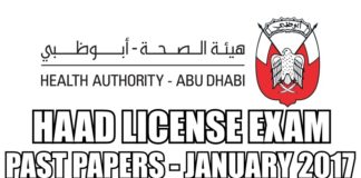 HAAD License Exam Past Paper