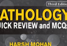 Harsh Mohan - Pathology Quick Review and MCQs, 3rd Edition (Book Cover)