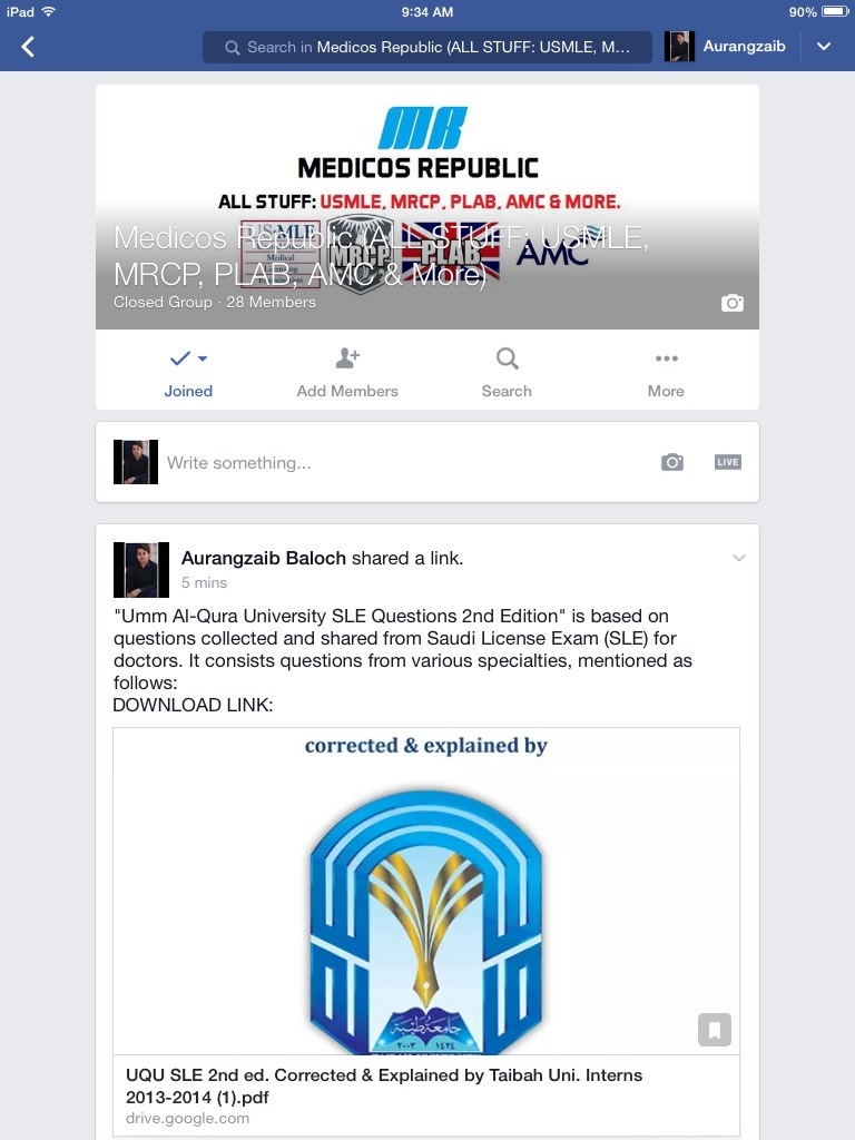 Medicos Republic Facebook Group