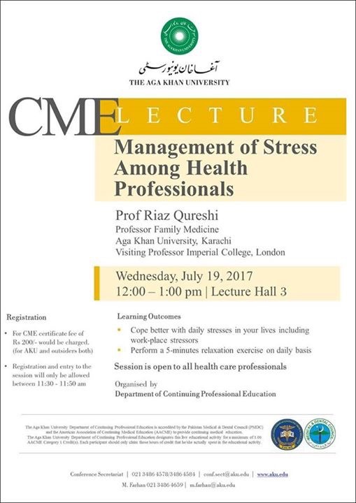 Cme Events Medical Conferences And Workshops In 17 In Pakistan