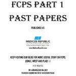 FCPS PART 1 PAST PAPERS