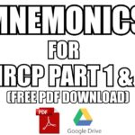 MRCP Part 1 & 2 Mnemonics PDF Download