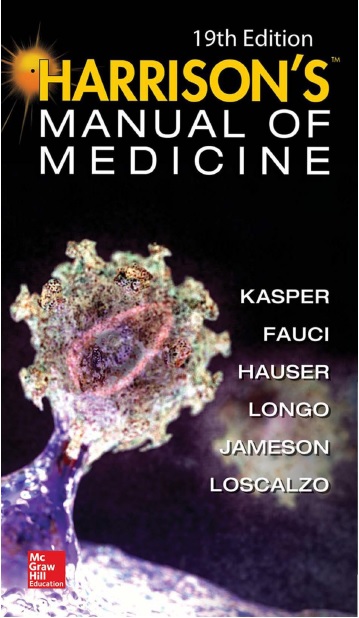 Harrisons Manual of Medicine 19th Edition (Book Cover Image)