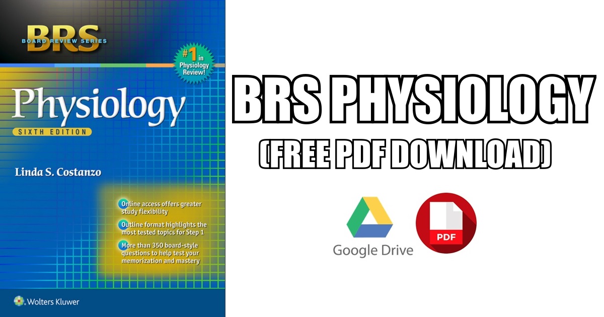 brs physiology pdf free download