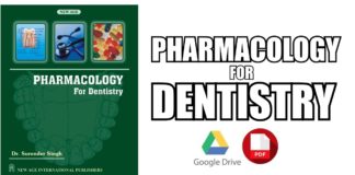 Pharmacology for Dentistry PDF