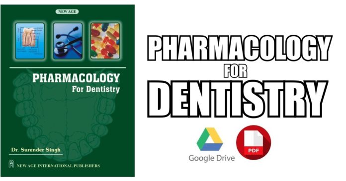 Pharmacology for Dentistry PDF