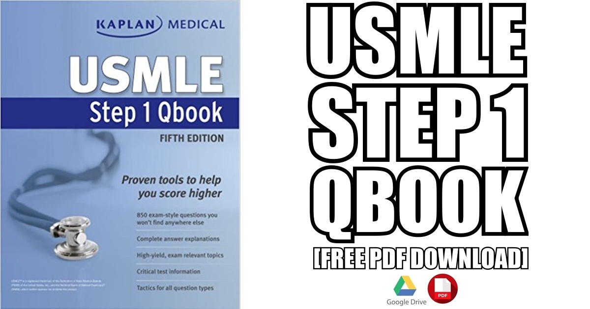 Kaplan Medical USMLE Step 1 Qbook PDF