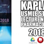 Kaplan USMLE Step 1 Lecture Notes Pharmacology 2018 PDF