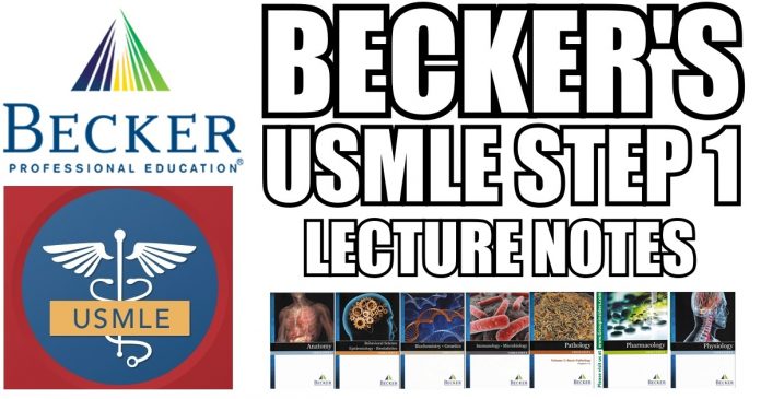 Becker's USMLE Step 1 Lecture Notes PDF
