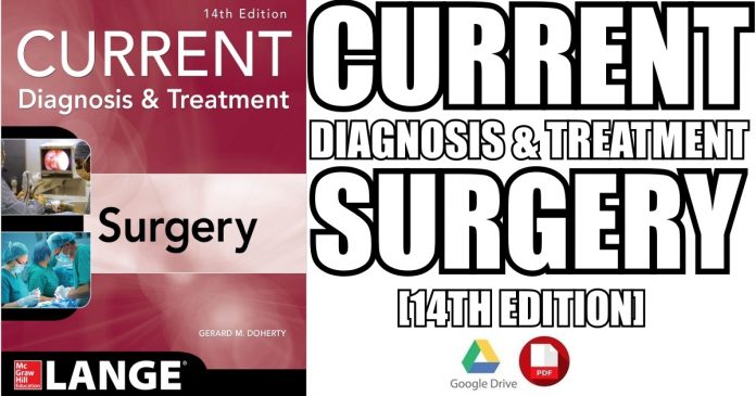 Current Diagnosis and Treatment Surgery 14th Edition PDF