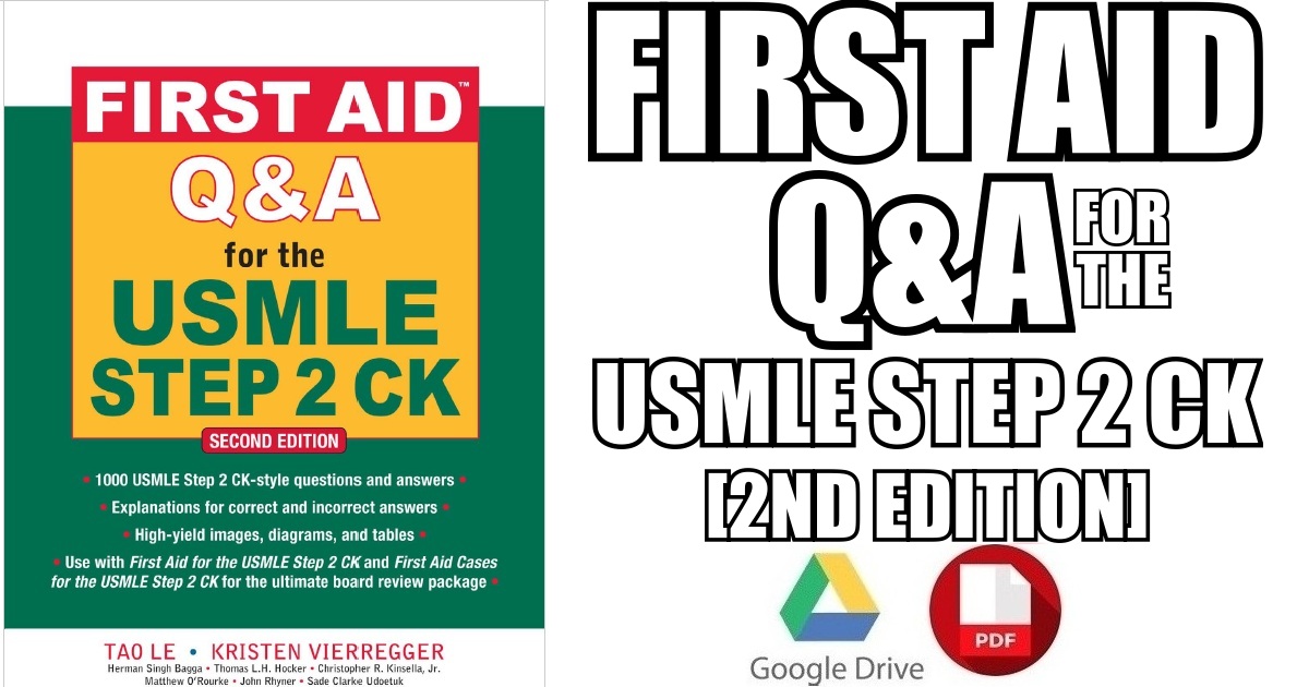 First Aid Q&A for the USMLE Step 2 CK 2nd Edition PDF