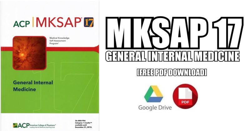 MKSAP 17 General Internal Medicine PDF Free Download [Direct Link]