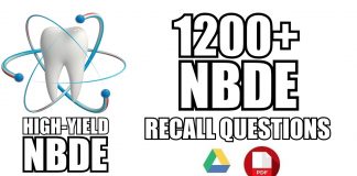 NBDE Part 2 Recall Questions