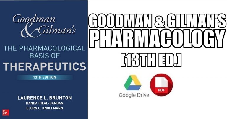 Goodman and Gilman's Pharmacology 13th Edition PDF Free Download