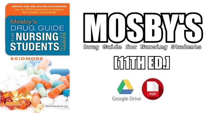 Mosby's Drug Guide for Nursing Students 11th Edition PDF