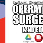 Operative Surgery (Oxford Specialist Handbooks in Surgery) 2nd Edition PDF