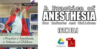 A Practice of Anesthesia for Infants and Children 6th Edition PDF