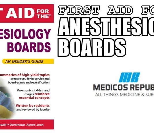 First Aid for the Anesthesiology Boards PDF