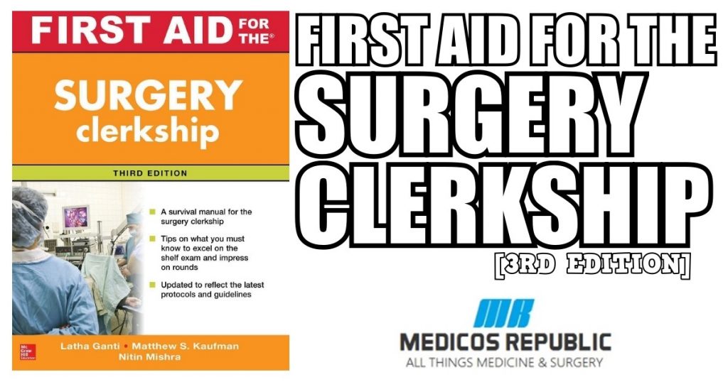 First Aid for the Surgery Clerkship 3rd Edition PDF