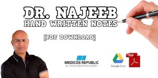 Dr. Najeeb Handwritten Notes for All Subjects PDF