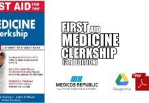 First Aid for the Medicine Clerkship 3rd Edition PDF