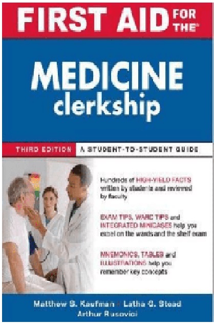 First Aid for the Medicine Clerkship 3rd Edition PDF 
