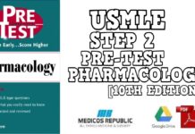 USMLE Step 2 Pre-Test Pharmacology 10th Edition PDF