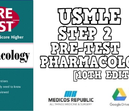 USMLE Step 2 Pre-Test Pharmacology 10th Edition PDF