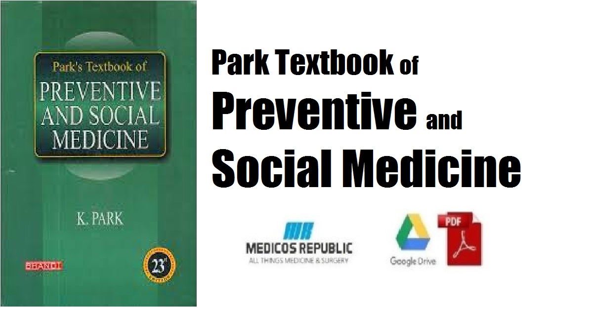 Park Textbook of Preventive and Social Medicine PDF