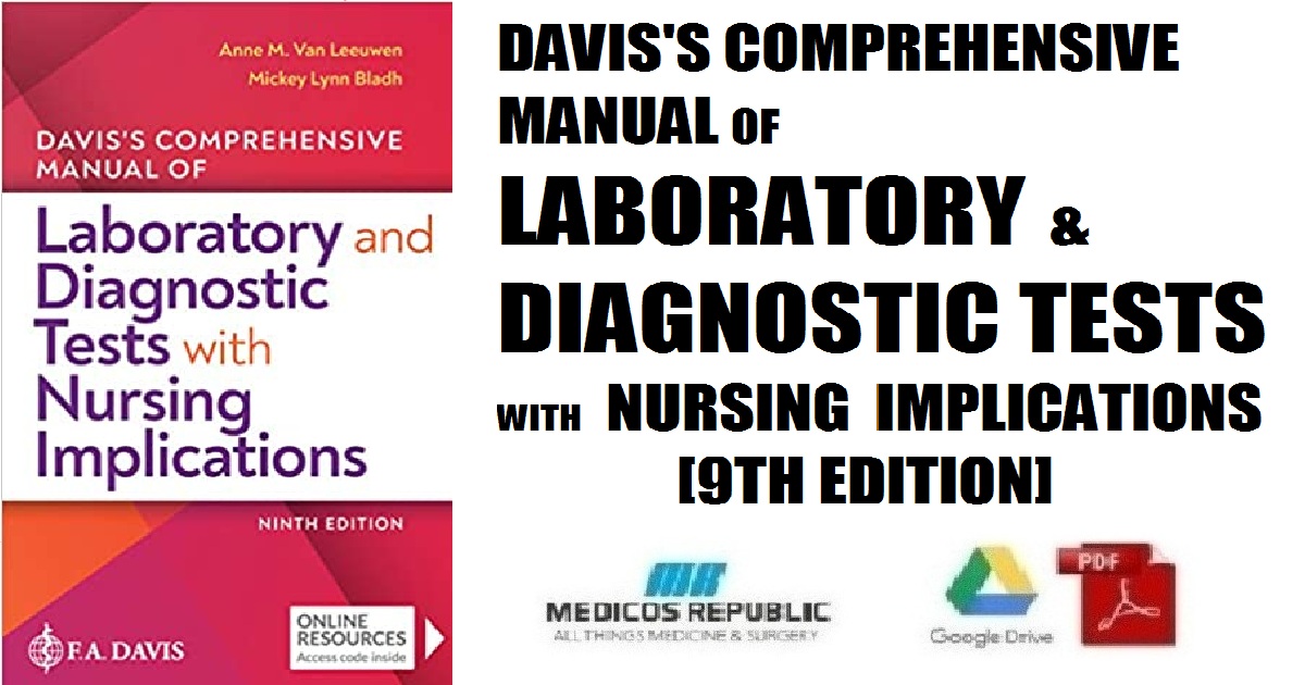 Davis's Comprehensive Manual of Laboratory and Diagnostic Tests With Nursing Implications 9th Edition PDF