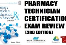 Pharmacy Technician Certification Exam Review 3rd Edition PDF