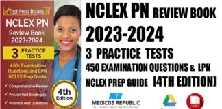 NCLEX PN Review Book 2023 - 2024 3 Practice Tests (450+ Examination Questions and LPN NCLEX Prep Guide) 4th Edition PDF