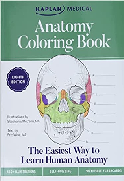 Anatomy Coloring Book (Kaplan Test Prep) 8th Edition PDF