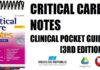 Critical Care Notes Clinical Pocket Guide 3rd Edition PDF