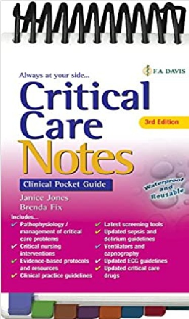 Critical Care Notes Clinical Pocket Guide 3rd Edition PDF 