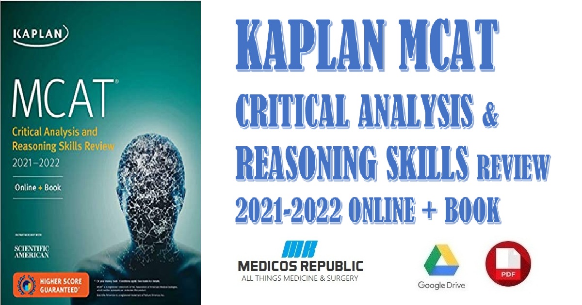Kaplan MCAT Critical Analysis and Reasoning Skills Review 2021-2022: Online + Book PDF