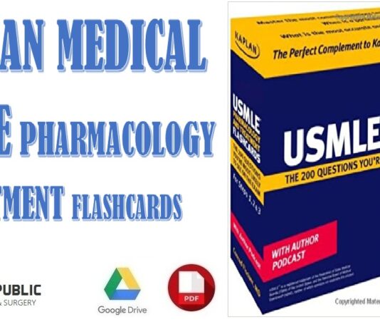 Kaplan Medical USMLE Pharmacology and Treatment Flashcards PDF