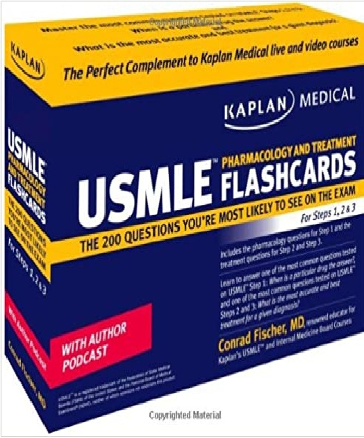 Kaplan Medical USMLE Pharmacology and Treatment Flashcards PDF