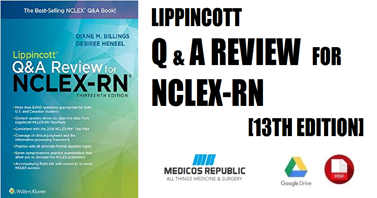 Lippincott Q&A Review for NCLEX-RN 13th Edition PDF