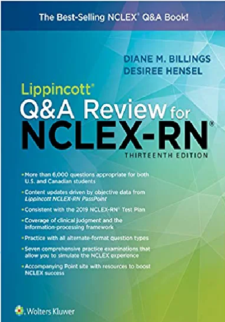 Lippincott Q&A Review for NCLEX-RN 13th Edition PDF