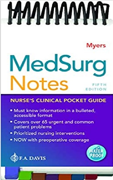 MedSurg Notes: Nurse's Clinical Pocket Guide 5th Edition PDF