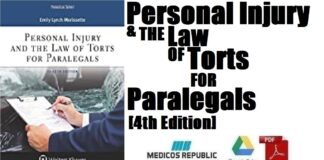 Personal Injury and the Law of Torts for Paralegals 4th Edition PDF