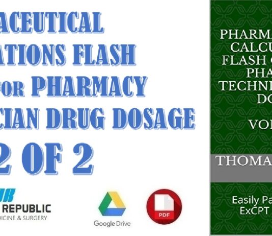 Pharmaceutical Calculations Flash Cards for Pharmacy Technician Drug Dosage Vol 2 of 2 PDF