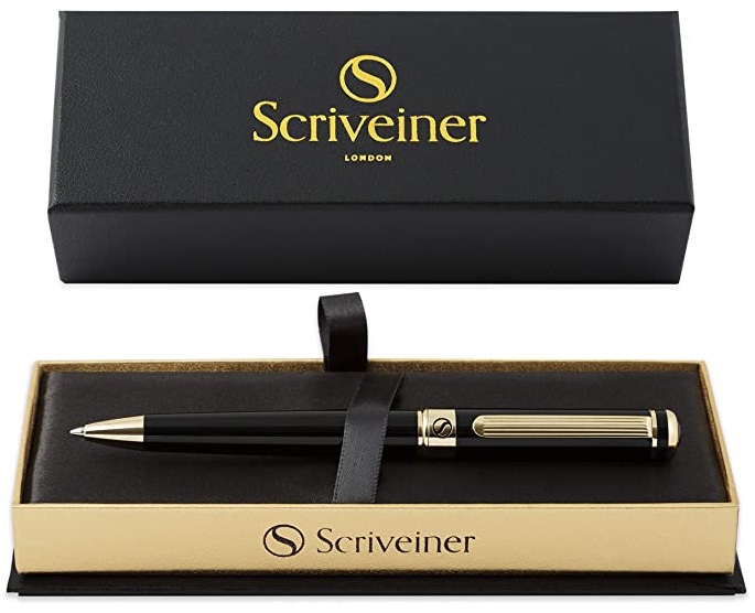 Scriveiner Black Lacquer Ballpoint Pen