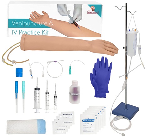 Anatomy Lab Premium IV and Venipuncture/Phlebotomy Practice Kit
