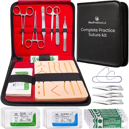 Complete Sterile Suture Practice Kit by NeoProMedical Store