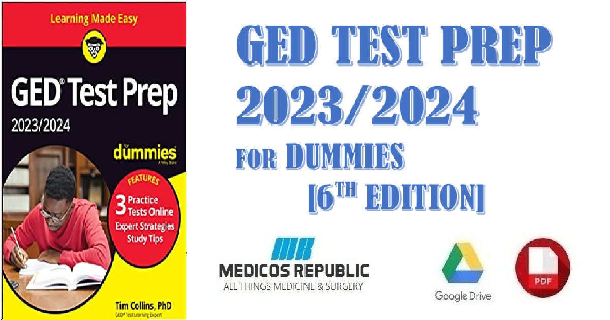 GED Test Prep 2023 2024 For Dummies 6th Edition PDF