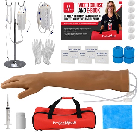 Phlebotomy & IV Practice Kit by PROJECTMEDI