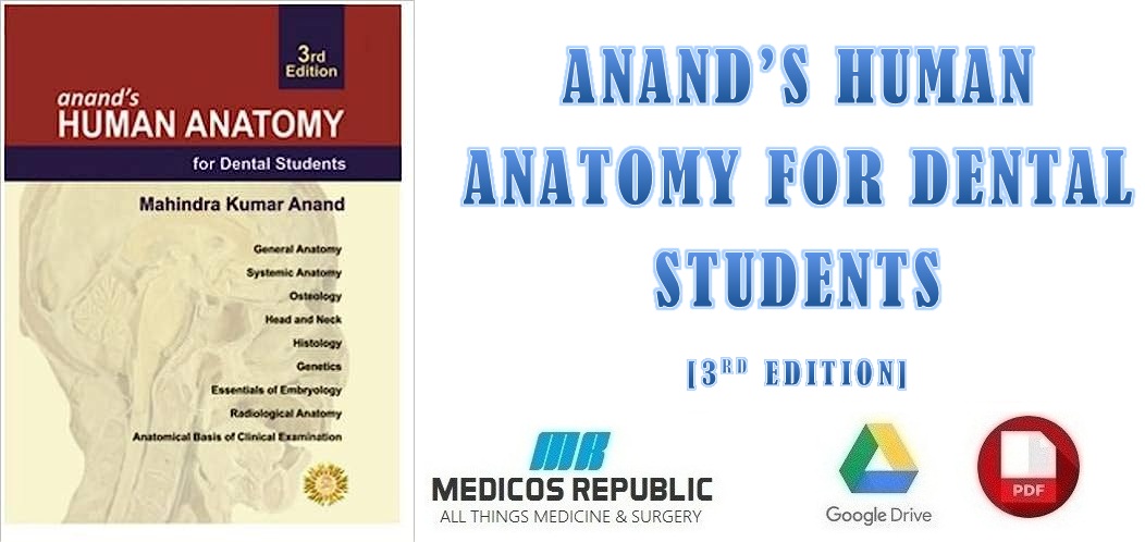 Anand's Human Anatomy for Dental Students 3rd Edition PDF